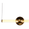 PENDENTE BOSSA NOVA DOURADO E BRANCO (D)12CM (A)90CM 1X20W 3000K 1000LM - OC006