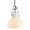 PENDENTE BAR D 14CM X 22CM 1XG9 127V / 220V BRANCO E CROMADO - OP057C