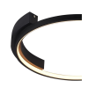 PLAFON DE SOBREPOR BAMBOLE PRETO (D)50CM (A)6CM 1X30W 3000K 1024LM - FO026LB