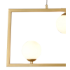 PENDENTE BALANÇO DOURADO E BRANCO (D)45CM (A)35CM 3XG9 75W - TR005