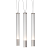 PENDENTE ÁGUA NICKEL E TRANSPARENTE E BRANCO (D)40CM (A)38.5CM 3X7W 3000K 9 - RE015M