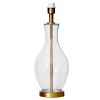 BASE PARA ABAJUR VENETO DOURADO E TRANSPARENTE (D)20CM (A)54.7CM 1XE27 40W - WR002