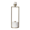 BASE PARA ABAJUR VENETO BRONZE E BRANCO (D)12.5CM (A)39.6CM 1XE27 40W - WR001