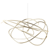 PENDENTE NINHO DOURADO E BRANCO (D)62CM 1X36W 3000K 2880LM - WD017L