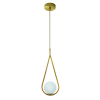 PENDENTE PINGO BRONZE E BRANCO (D)18CM (A)49CM 1XG9 25W - TR001