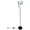 COLUNA VIVA CROMO NEGRO E BRANCO (D)25CM (A)160CM 1XE27 BOLINHA 5W - SQ008B