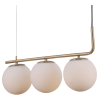 PENDENTE PETIT POA DOURADO E BRANCO 3XE27 15W - SQ001