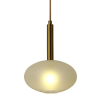 Pendente Filó Bronze e Branco (d)20cm (a)28cm 1xg9 5w - RZ005W