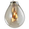 PENDENTE CAJU BRONZE E CONHAQUE (D)48CM (A)63CM 3XE27 120W - RZ001EL