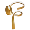 ARANDELA FLUIRE DOURADO (C)20CM (L)30CM (A)40CM 1X12W 3000K 720LM