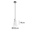 PENDENTE BAR COBRE E BRANCO (D)14CM (A)22CM 1XG9 - OP057B