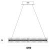PENDENTE ASTER PRETO (D)80CM (A)8CM 1XLED 37W 3000K 2775LM IP20