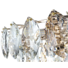 PENDENTE FOGLIA DOURADO E TRANSPARENTE (D)60CM (A)38CM 16XE14 640W - OC003