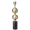 BASE PARA ABAJUR DI BRONZE E PRETO (D)10CM (A)50CM 1XE27 40W - GL011