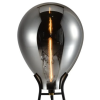 COLUNA CAJU PRETO E CROMADO (D)40CM (A)154CM 1XE27 40W - RZ004