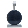 BASE PARA ABAJUR BIAGIO NIQUELADO E PRETO (D)22CM (L)12CM (A)37CM 1XE27 40W - GL016BN