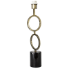 BASE PARA ABAJUR TARSILA DOURADO E PRETO (C)14CM (L)14CM (A)55.5CM 1XE27 40W - GL008