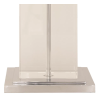 BASE PARA ABAJUR CLASSIC CROMADO E TRANSPARENTE (C)22.8CM (L)15.2CM (A)42.8CM 1XE27 40W - XL1115