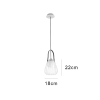 PENDENTE LAMP DOURADO E PRETO E BRANCO (D)18CM (A)22CM 1XG9 40W - ML002B