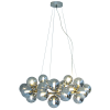 PENDENTE HALO NIQUELADO E CROMADO (D)69.5CM (A)24CM 25XG9 125W