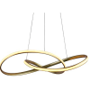 PENDENTE ATOM DOURADO (D)63CM (A)15CM 1X36W 3000K 1188LM LED