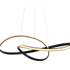 PENDENTE ATOM PRETO (D)63CM (A)15CM 1X36W 3000K 1188LM LED