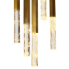 PENDENTE VITA BRONZE E TRANSPARENTE (D)28CM (A)51CM 5X4W 3000K 1000LM - HM005M