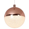 Pendente Media Luna Cobre e Transparente LED 6W - HM003E