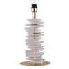 BASE PARA ABAJUR VENETO DOURADO E TRANSPARENTE (C)25CM (L)13CM (A)53CM 1XE27 40W - MI011