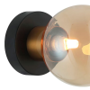 ARANDELA TUTU PRETO E DOURADO E CHAMPAGNE (C)17.5CM (L)12CM (A)12CM 1X25W G9