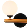 ARANDELA BAMBU BLACK / GOLD E WHITE (C)24CM (L)15,5CM (A)27CM 2X25W G9