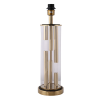 BASE PARA ABAJUR VENETO DOURADO E TRANSPARENTE (D)16CM (A)53CM 1XE27 40W - MI008