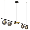 PENDENTE BAMBU PRETO (C)98CM (L)23CM (A)16.5CM 4XG9 100W - HL017LB