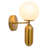 ARANDELA CUICA BRONZE E BRANCO (C)15CM (L)21CM (A)34CM 1XE27 BOLINHA 25W - HL016