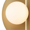 ARANDELA CACAU DOURADO E BRANCO (C)14CM (L)15CM (A)25CM 1XG9 25W - HL009