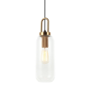 PENDENTE GURI BRONZE E PRETO E TRANSPARENTE (D)13CM (A)31CM 1XE27 40W - HL005