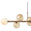 PENDENTE ABAPORU BRONZE E CHAMPAGNE (C)34CM (L)110CM (A)28CM 8XG9 200W - HL004G