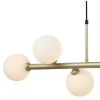 PENDENTE ABAPORU DOURADO E BRANCO (C)92CM (L)30CM (A)23CM 6XG9 150W - HL003W