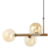 PENDENTE ABAPORU BRONZE E CHAMPAGNE (C)31CM (L)95CM (A)28CM 6XG9 150W - HL003G