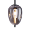 PENDENTE TRES PRETO E FUME (D)27CM (A)59.5CM 1XE27 40W - HC015