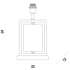 BASE PARA ABAJUR LITHOS PRETO E DOURADO (C)22CM (L)12CM (A)39CM 1X40W E27