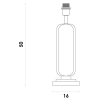 BASE PARA ABAJUR PIETÁ BRANCO E NICKEL (C)16CM (L)1CM (A)5CM 1X40W E27