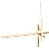 PENDENTE TOM DOURADO E BRANCO (C)21CM (L)106CM (A)26CM 1X38W 3000K 1900LM - LR001