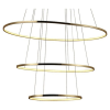 PENDENTE BIRDIE OVAL DOURADO (C)80CM (L)50CM (A)42CM 1X39W 3000K - KW004G