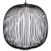PENDENTE ARAL PRETO (D)53CM (A)55CM 2X4W 3000K 900LM - KE006B