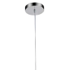 PENDENTE ORGANIKA CROMADO E TRANSPARENTE (D)15.5CM (A)42CM 1XE14 40W - KB002C
