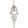 PENDENTE ORGANIKA CROMADO E TRANSPARENTE (D)13.5CM (A)65CM 1XE14 40W - KB001C