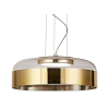 PENDENTE OTTO DOURADO E TRANSPARENTE (D)31.5CM (A)11CM 1X15W 3000K 750LM - JO007G