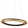 PENDENTE ORBIT CROMADO E TRANSPARENTE (D)62CM (A)3.5CM 1X30W 3000K 1650LM - ID009C