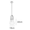 PENDENTE LAMP DOURADO E BRANCO (D)18CM (A)22CM 1XG9 40W - ML002W